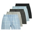 thumbnail image 1 of JACK&JONES calzoncillos bóxer tejidos para hombre, pack de 5 JACMILANO WOVEN BOXERS 5 PACK, algodón Negro/Gris/Azul M (Medium), 1 of 7