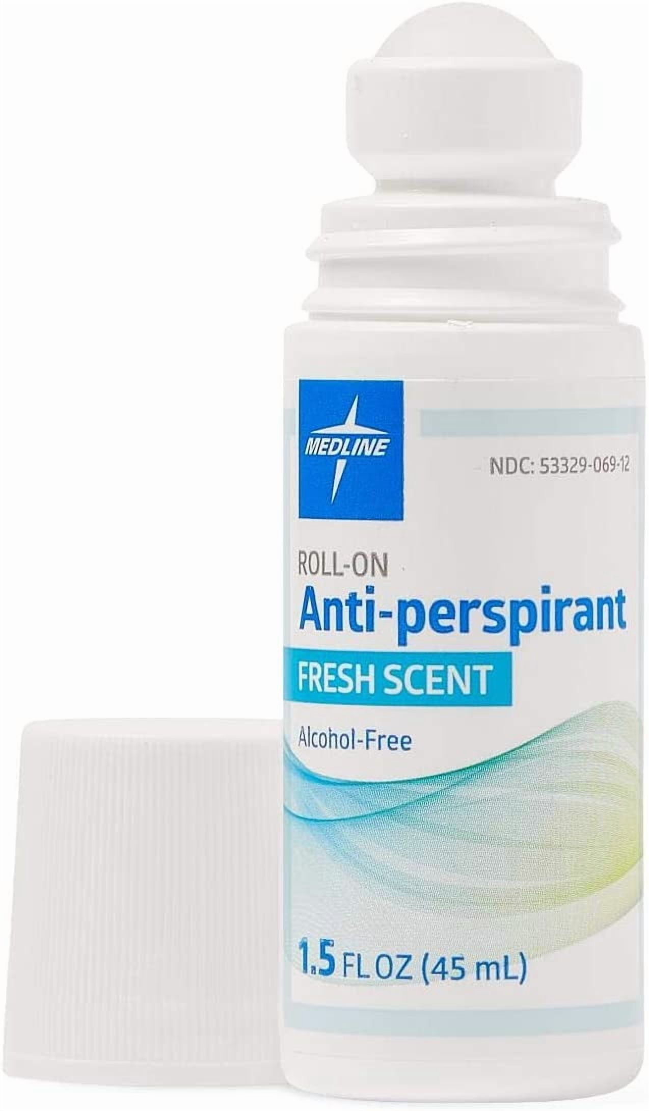 Medline MedSpa Roll-On Unisex Antiperspirant / Deodorant, 1.5 oz - 96 Per Case