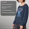 thumbnail image 6 of Disney's Lilo & Stitch Weird But Cute Stitch Crest Juniors' Graphic Pullover Color: Blue Heather Size: X LARGE, 6 of 8