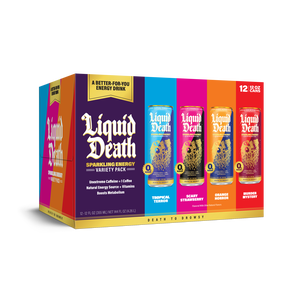 Liquid Death Sparkling Energy Variety Pack, 12 fl oz, 12 Pack