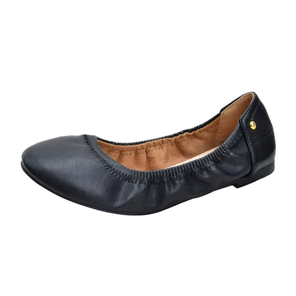 Xiaoxatg Women's Casual Shoes Comfortable Breathable Soft Sole Lightweight Canvas Footwear for Everyday Use 6.5 Black