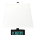 thumbnail image 4 of Benjara BM217238 Rectangular Metal Frame Table Lamp with Brick Pattern, White & Blue - 31 x 8 x 7.5 in., 4 of 5