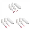 thumbnail image 1 of 3X Répéteur Étanche IP66 10/100Mbps 500m Extension 48V Extérieur pour Appareil Photo Switch, Kit Répéteur 3 x POE, Blanc, 1 of 6