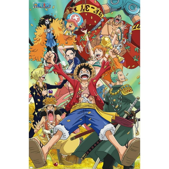 One Piece: Fishman Island - Crew Treasure Wall Poster, 22.375" x 34"