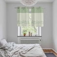 thumbnail image 4 of Sage Green Botanical Kitchen Curtains Window Panels, Spring Floral Leaf Insulated Window Treatment Curtain, Grommet Curtains for Bedroom/Living Room/Bathroom, 2 Piece 27.5"Wx39"L, 4 of 8