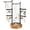 Brown+Black, variant on Sfugno Jewelry Organizer Stand - 6 Tier Jewelry Rack with Adjustable Height Necklace Holder Organizer Display & Storage for Earrings Ring Bracelet