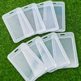 thumbnail image 6 of CCOCC 20Pack Plastic Badge Holders Waterproof Clear Name Tag Holders for Home Office School Use Clear Id Badge Holder, 6 of 8