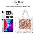 thumbnail image 3 of Cauagu Cute Little Fox Pattern Women's Plush Tote Bag,Soft Underarm Bag Ladies Fluffy Shoulder Bag Plush Handbag Women Furry Tote Bag for Autumn and Winter, 3 of 7