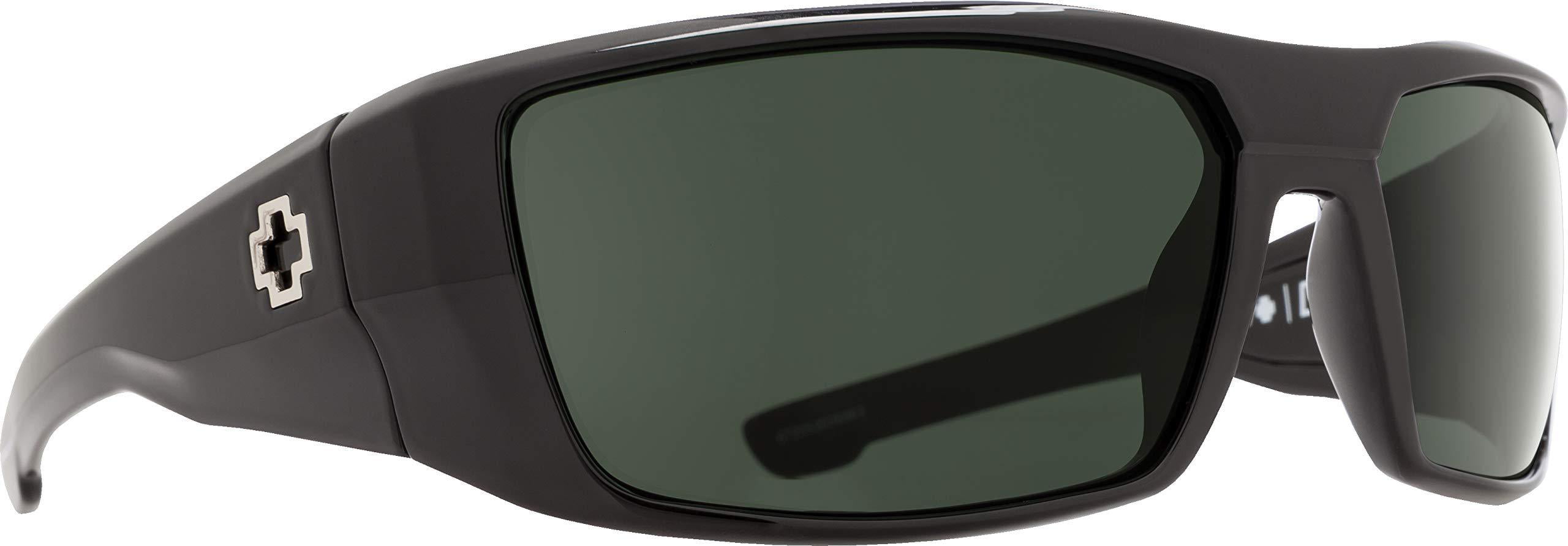 BLACK 672052062135 GRAY POLARIZED Spy Optic Dirk Wrap Sunglasses 