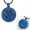 B/Blue, variant on Round with Paw Print Pet Cremation Jewelry for Ashes Urn Necklace Lockets for Dog Cat Ashes Holder