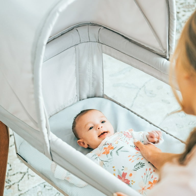 Chicco LullaGo Anywhere LE Portable Bedside Bassinet with Removable Canopy Mirage Grey