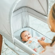 Chicco LullaGo Anywhere LE Portable Bedside Bassinet with Removable Canopy - Serene (Beige), New