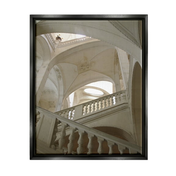 Stupell Industries Elegant Architecture Photography Travel & Places Photography Black Floater Framed Art Print Wall Art, 17 x 21