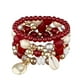 thumbnail image 1 of 4pcs Bohemia Capa Pulsera Cordón de cuentas Set Pulsera elástica, 1 of 6