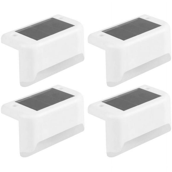 Elegant Solar Deck Lights, Solar Step Lights for Outdoor Decoration, Waterproof, Automatic Dusk To Dawn, Easy Installation for Patios Yards Decks Gardens Stairs Pathways (4 Pack)