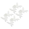 thumbnail image 1 of Unique Bargains Billiard Bridge Head Pool Billiard Cue Stick Bridge Plug In Billiard Accessories White 4 Pack, 1 of 6