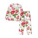 thumbnail image 1 of Balery Strawberry1 Conjunto de Pijama con Estampado para Mujer, Conjunto de Dos Piezas con Manga Larga, Ropa de Dormir Suave con Bolsillos, Pijamas Cómodos-Large, 1 of 7