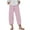 Pink, variant on Zuesphe Summer Pants for Women 2025 Capri Women Capri Pants for Work Womens Wide Leg Pants White Cargo Pants Women Plus Size Stretch