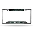 thumbnail image 2 of New York Jets License Plate Frame Chrome EZ View, 2 of 4