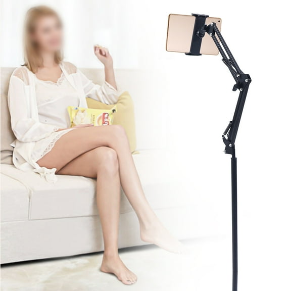 Universal Angle Adjustable Tablet Holder Floor Stand Clamp for10-28cm Phone iPad For Bedrooms, Living Rooms, Study Rooms, Offices