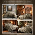 thumbnail image 3 of VISI-ONE Realtree APX Camo King 3 Piece Comforter Set – All-Season Lightweight Rustic Farmhouse Decor Bed Set, Ideal Fit for Hunters, Nature & Outdoor Lovers, Mancaves, Cabins, Lodges & Modern Spaces, 3 of 7