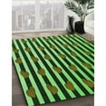 thumbnail image 2 of Ahgly Company Indoor Square Patterned Nebula Green Area Rugs, 3' Square, 2 of 6