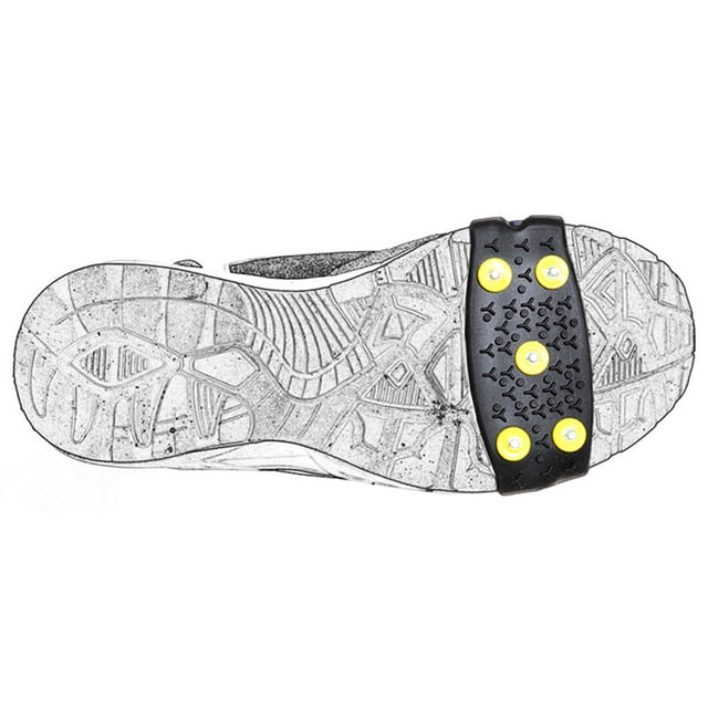 Crampons Universels d'Hiver Robustes à Clous de Glace, Traction, Couvre-Chaussures – Chaussures, Bottes, Adhérence, Plein Air, Randonnée, Marche, Fournitures de Nettoyage de Cuisine