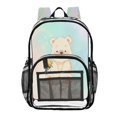 thumbnail image 5 of Iauyy Clear Backpack Heavy Duty PVC Transparent Backpack for College Workplace, Teddy Bear, 5 of 8