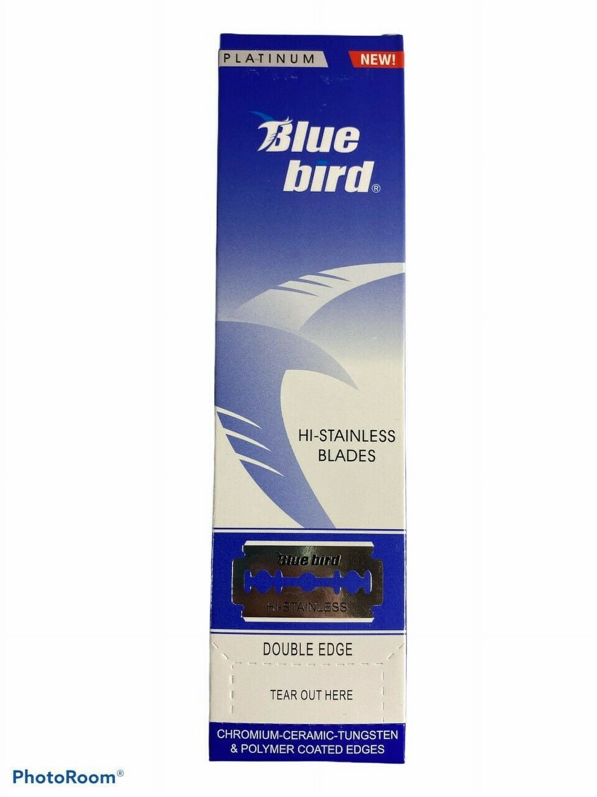 100 Blue Bird Double Edge Safety Razor Shaving Blades Bluebird Classic Vintage Bluebird
