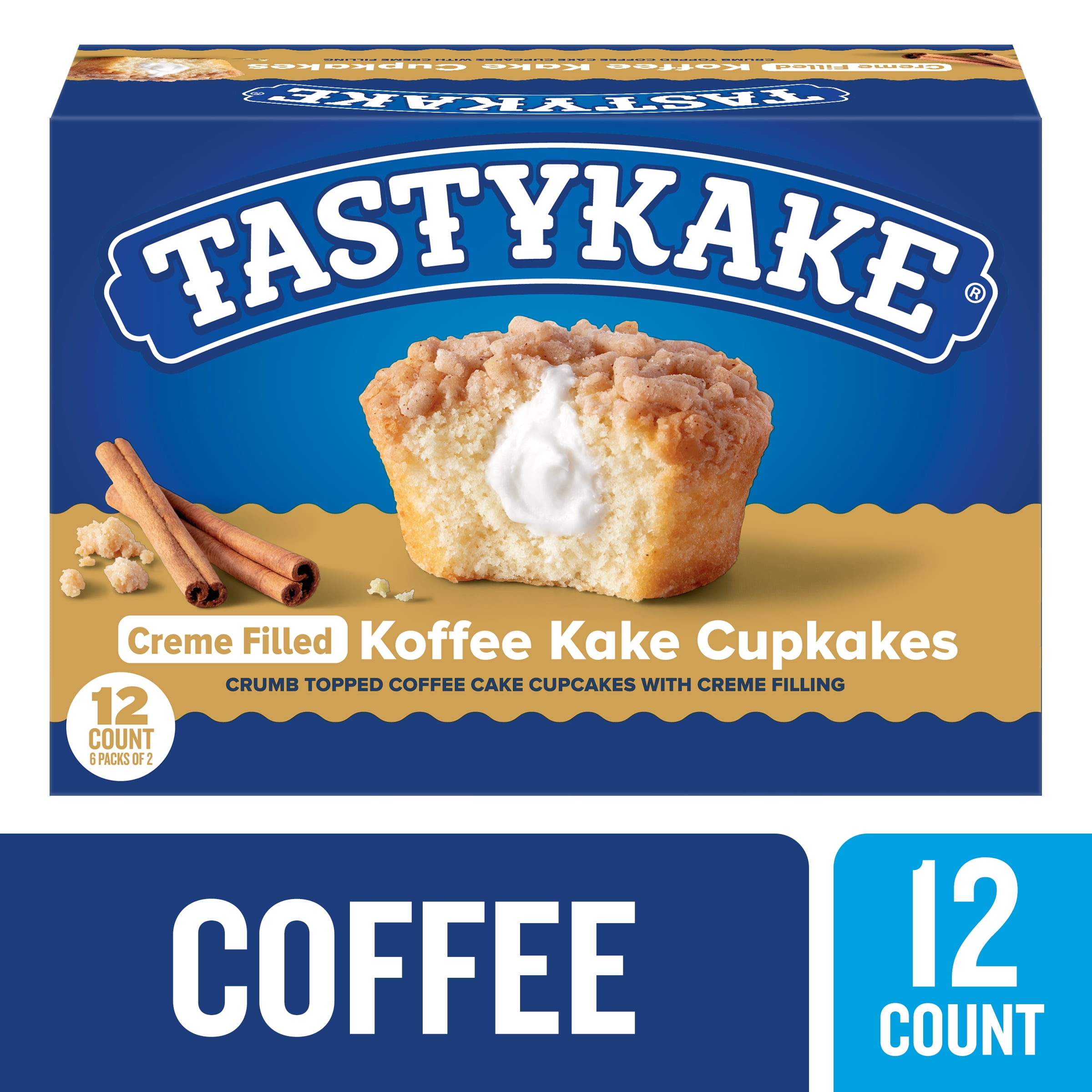Tastykake Buttercream Filled Iced Cupcakes - 2 Family Pack Boxes