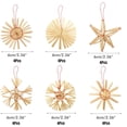 thumbnail image 3 of Decoraciones para árboles de Navidad BuyWeekMX 24 piezas de paja colgante, 3 of 7