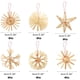 thumbnail image 3 of Adornos para árboles de Navidad, 24 piezas de paja para colgar en el árbol de Navidad, ideal para profesionales, 3 of 7