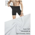thumbnail image 3 of Men's Boxer Briefs, Nylon Sports Briefs,Value Two Pack,Black/White, 3 of 6