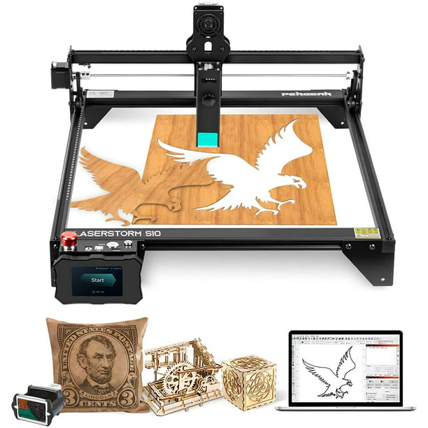 Altoparlante Por favor mira almohada Pergear LaserStorm S10 Laser engraver, 50W DIY Laser Cutter and Engraver  Machine, 10W Output Power, Eye Protection Compressed Spot 11000mm/min Diode  Laser Engraving for Metal and Wood, 410x400mm - Walmart.com