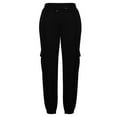 thumbnail image 5 of yievot Plus Size Cargo Sweatpants for Women with Pockets Drawstring High Waisted Joggers Casual Travel Sweat Pants, 5 of 7