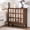 Walnut, variant on Mintazer Mirrored Nightstands with 2 Doors & Adjustable Shelves, Freestanding Sideboard Storage Cabinet for Bedroom Living Room, Gray