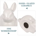 thumbnail image 3 of Miangastore 3pcs Rabbits Miniature Ceramics Fairy Garden Moss Micro Landscape Ornament Decor, 3 of 8