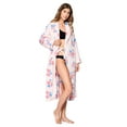 thumbnail image 4 of Casual Nights Women's Heart Long Sleeve Mini Popcorn Fleece Plush Robe, 4 of 5