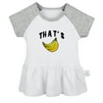 thumbnail image 1 of That's Bananas Funny Dresses For Baby, Newborn Babies Skirts, Infant Princess Dress, 0-24M Kids Graphic Clothes (Gray Raglan Dresses, 6-12 Months), 1 of 4