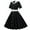 Black, variant on Bigersell Formal Dresses for Women Fashion Summer Women Patchwork Short Sleeve Casual Evening Party Prom Dress Dresses for Female Regular Sun Dress Dresses, Style 20078, Black S