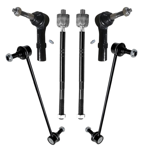 Detroit Axle - 6pc Front Suspension Kit for 2014 2015 2018 Chevrolet Impala, 2 Sway Bar End Links 4 Inner Outer Tie Rod Ends