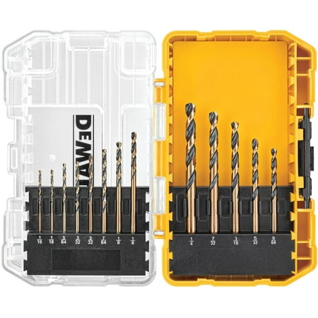 UPC: 0028874111639 | DeWalt Drill Bit Set (#DW1163) Black Oxide  13 Pieces (1/16 to 1/4 inch)