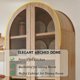 thumbnail image 4 of 71" Tall Arched Kitchen Pantry, Modern Farmhouse Wood Kitchens Storage Cabinets with 2 Large Drawers and Adjustable Shelves, Versatile Cupboard for Kitchen, Dining Room, Bathroom, Natrual, 4 of 6