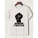 thumbnail image 3 of 1pc MMA Fighter Fist Print T-Shirt, Casual Crew Neck Tee, Slight Stretch Knit Fabric, Summer Regular Fit for Adults, 3 of 8
