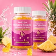 VecNythra Women’s Probiotic Gummies – Vitamin C & Fruit Powder, Digestive Support Supplement, 120 Count