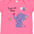 thumbnail image 4 of Inktastic Yara Happy Mothers Day Purple Elephant and Bee Gorgeous Girls Baby Bodysuit, 4 of 5