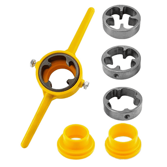 1PCS Plastic Pipe Thread Die Kit, of Water Pipe Die Plastic Pipe Die Tap Wrench Set, PVC Pipe Threader Plumbing Tool