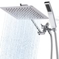 thumbnail image 1 of Cabezal de ducha Combo G-Promise Rain de 10 pulgadas con soporte portátil cromado, 1 of 7