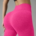 thumbnail image 6 of Gytharion Gym Workout Yoga Pants for Women Fashion Solid Casual Butt Lifting Athletic Ankle Leggings Stretch Slim Fit High Waist Ribbed Knit Yoga Leggings, 6 of 6