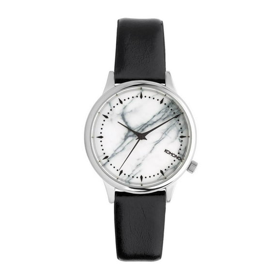 Komono KOM-W2474 Women's Estelle Marble Black Strap Quartz Watch